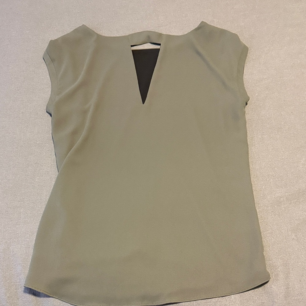 Reversible Olive Green/Black Women's Top
